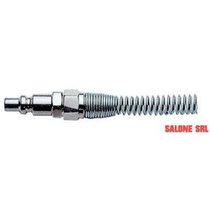 RACCORDO INNESTO PER RUBINETTO RAPIDO CON SPIRALE MM.6X8 PER ARIA COMPRESSA