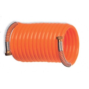 TUBO SPIRALATO IN POLIAMMIDE CON RACCORDI MM.8X10 DA MT.15 PER ARIA COMPRESSA