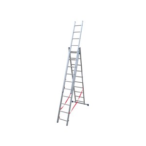 Facal SCALA IN ALLUMINIO A 3 ELEMENTI STILO Gradini N�3x10 H max cm. 622