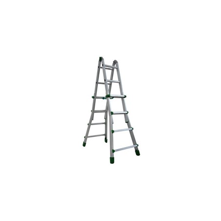 Facal SCALA TELESCOPICA IN ALLUMINIO EUROBRIKO Gradini N3+4 H max cm. 344