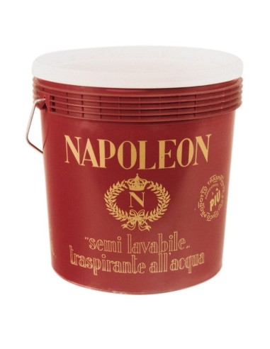 IDROPITTURA NAPOLEON 2,5LT.SEMILAVABILE,TRASPIRANTE,ANTIBATTERICA,BIANCO