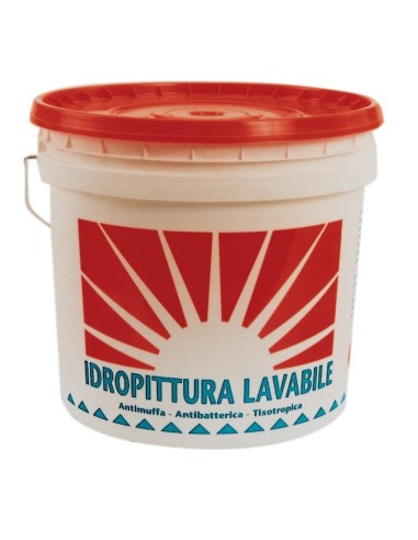 IDROPITTURA MAPEKOL LT.14 LAVABILE PER INTERNI,ANTIMUFFA, ANTIBATTERICA,TIXOTROPICA,BIANCO