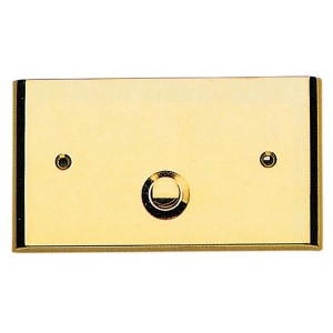 Campanello in ottone senza portaetichetta. cm 12x7.5h mod. Gold