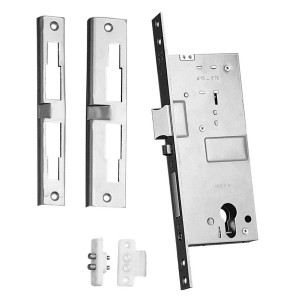 SERRATURA ELETTRICA PER LEGNO YALE ART.581 CON SCROCCO + 2 MANDATE,ENTRATA 40-50-60