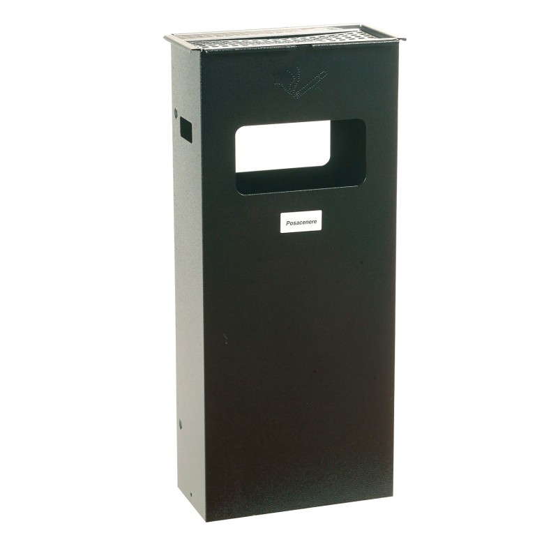 POSACENERE CON GETTACARTE PER ESTERNO CM.30X15X70H POSACENERE CON GETTACARTE PER ESTERNO CM.30X15X70H
