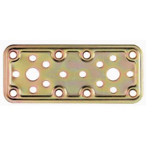 PIASTRA ACCIAIO 25 PZ.PER FISSAGGIO TRAVI LEGNO  50X160