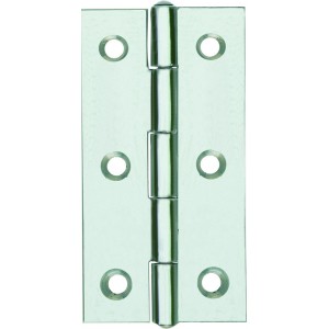 CERNIERA INOX STRETTA ART.120IN MM.50HX31 PERNO FISSO 12 PZ.
