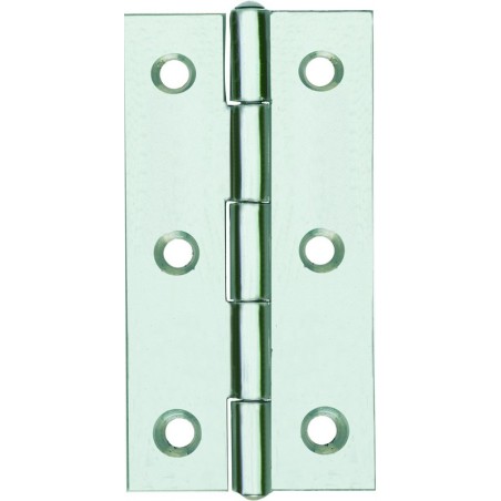 CERNIERA INOX STRETTA ART.120IN MM.50HX31 PERNO FISSO 12 PZ.