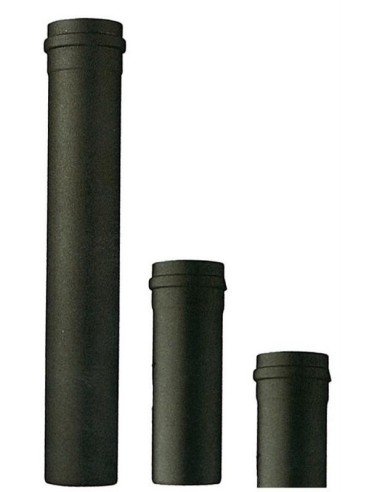 SAVE TUBO PER STUFA A PELLET PORCELLANATO D.12X100 NERO OPACO MM.1,2 SENZA GUARNIZIONE