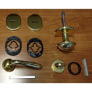 KIT PER PORTE BLINDATE PER SERRATURE DOPPIA MAPPA MANO SINISTRA IN ORO LUCIDO