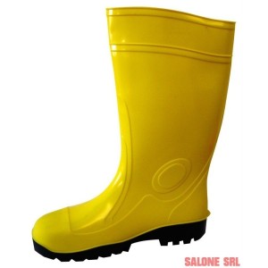 STIVALI ANTINFORTUNISTICI PVC NITRILICO GIALLO CE EN 20345 - S5