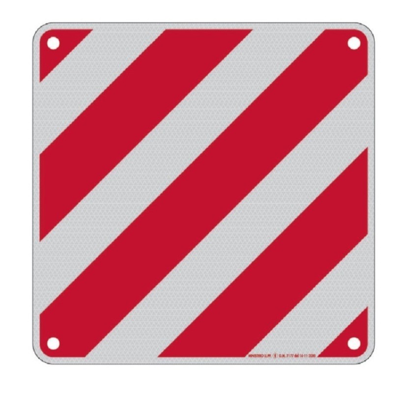 CARTELLO SEGNALETICO CARICHI SPORGENTI IN ALLUMINIO CON RIFRANGENTE CM.50X50 A NORMA CARTELLO SEGNALETICO CARICHI SPORGENTI IN ALLUMINIO CON RIFRANGENTE CM.50X50 A NORMA