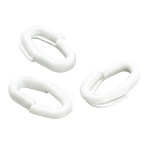 ANELLI GIUNZIONE BIANCHI pz.50 PER CATENA Segnaletica BIANCO ROSSA