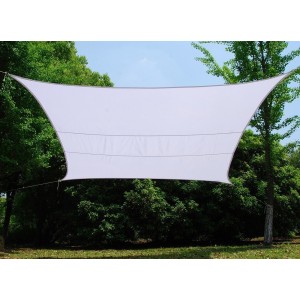 TELO VELA OMBREGGIANTE 2,90X2,90 QUADRATO POLIESTERE  BIANCO