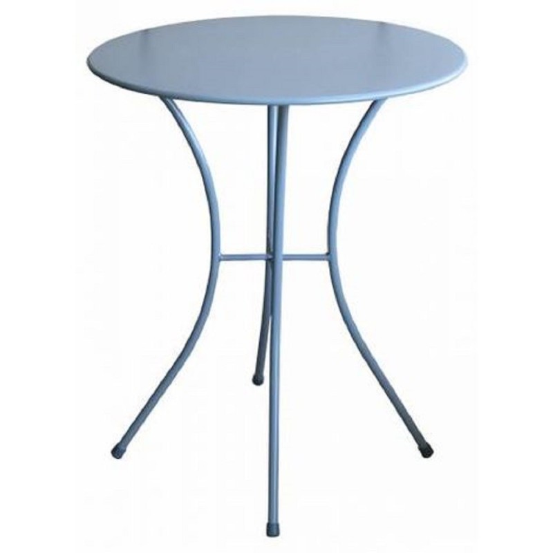 TAVOLO IN ACCIAIO LUNA CM.60 AZZURRO