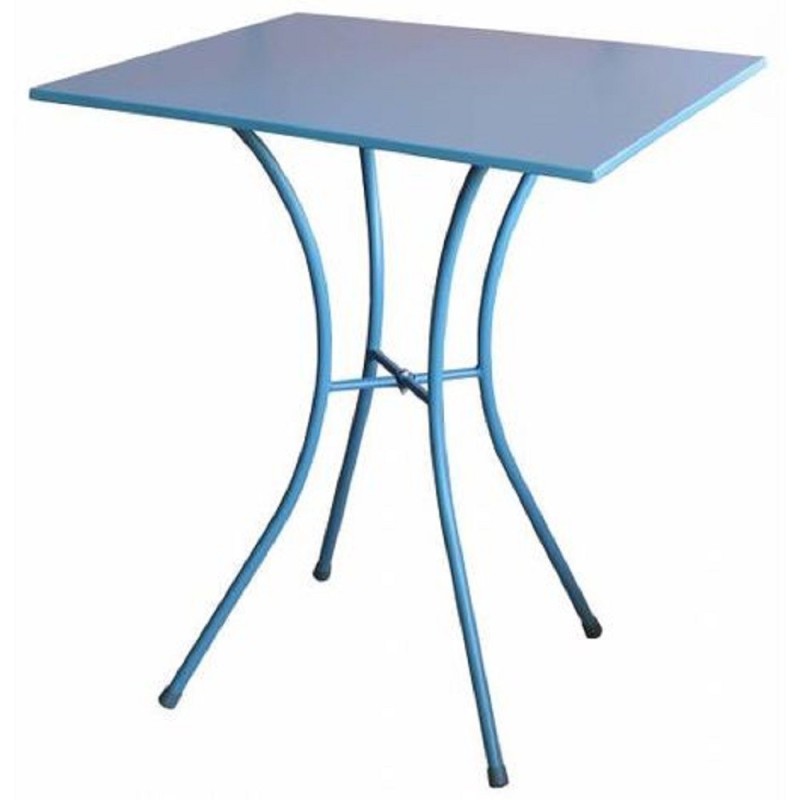 TAVOLO IN ACCIAIO LUNA CM.60X60 AZZURRO TAVOLO IN ACCIAIO LUNA CM.60X60 AZZURRO