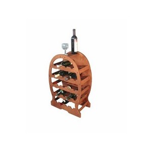 CANTINETTA BOTTE IN LEGNO SCURO 23 POSTI cm.49x26,5x76h