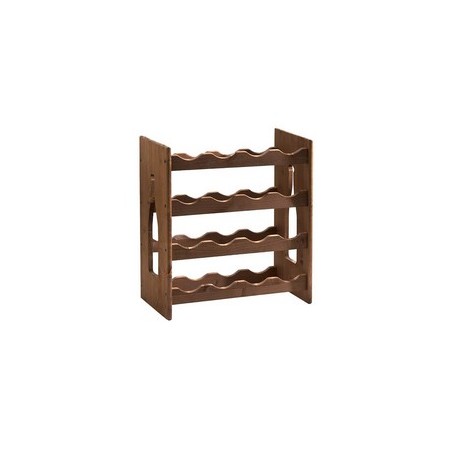 CANTINETTA IN LEGNO SCURO 16 POSTI cm.42x25x50h