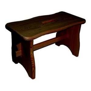 SGABELLO IN LEGNO SCURO MAXI cm.39x19x21h