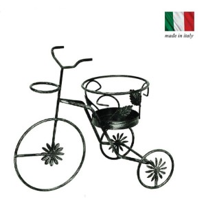 PORTAVASO IN FERRO 2 POSTI MOD.BICICLETTA H.40X55