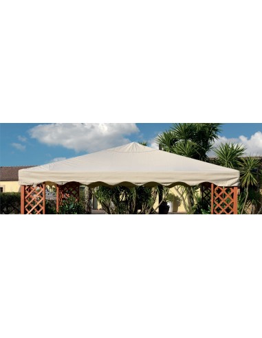 RICAMBIO TOP COPERTURA PER GAZEBO IN LEGNO MAXIMA MT.3X3 POLIESTERE SPALMATO PVC 400 GR/MQ BEIGE