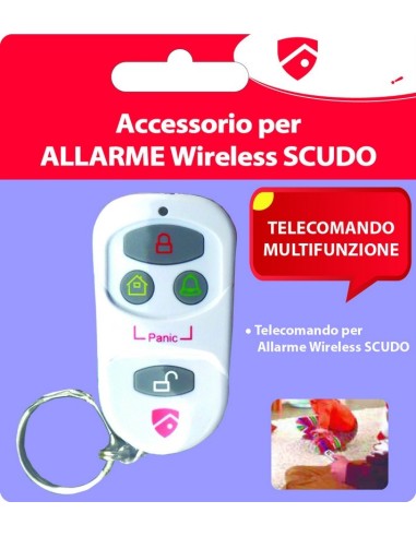 ACCESSORIO RADIOCOMANDO PER SISTEMA DI ALLARME WIRELESS SCUDO ANTIFURTO