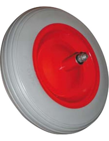 RUOTA VESPA PER CARRIOLA RUN FLAT IN POLIURETANO ANTIFORATURA 350X80X134 MM C/CUSCINETTI