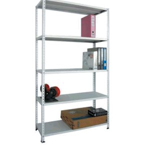 SCAFFALE PANDA KIT 5 RIPIANI LAMIERA DI ACCIAIO GRIGIO 30X100X186H