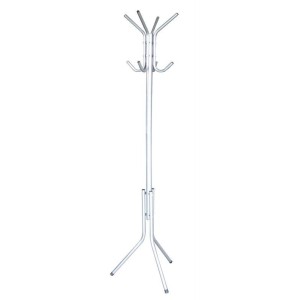 APPENDIABITI A STELO IN ACCIAIO VERNICIATO COLORE SILVER ALTEZZA CM.176