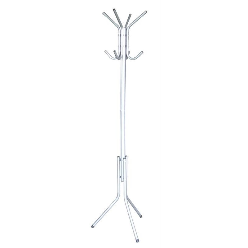 APPENDIABITI A STELO IN ACCIAIO VERNICIATO COLORE SILVER ALTEZZA CM.176 APPENDIABITI A STELO IN ACCIAIO VERNICIATO COLORE SILVER ALTEZZA CM.176