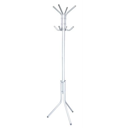 APPENDIABITI A STELO IN ACCIAIO VERNICIATO COLORE SILVER ALTEZZA CM.176