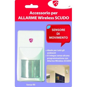 ACCESSORIO SENSORE DI MOVIMENTO PER SISTEMA DI ALLARME WIRELESS SCUDO ANTIFURTO
