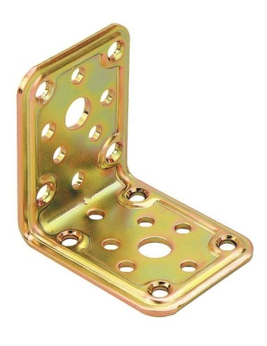 PIASTRA ACCIAIO ANGOLARE 25 PZ.PER FISSAGGIO TRAVI LEGNO  50X80X80