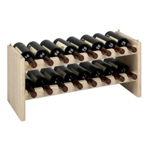 PORTABOTTIGLIE MODULARE A 16 POSTI CM.68,8X27X30H CANTINETTA MODULARE