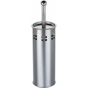 PORTASCOPINO ARREDO BAGNO IN METALLO CROMATO