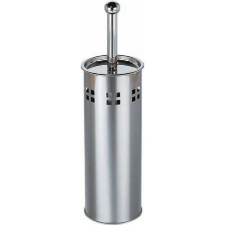 PORTASCOPINO ARREDO BAGNO IN METALLO CROMATO