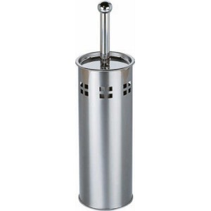 PORTASCOPINO ARREDO BAGNO IN METALLO CROMATO