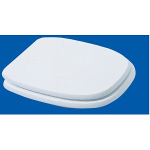 COPRIVASO WC BAGNO MOD.SQUARE IN LEGNO LACCATO BIANCO CM.36X45 SEDILE
