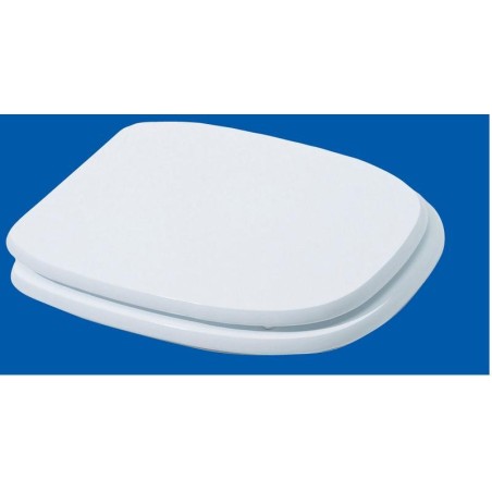COPRIVASO WC BAGNO MOD.SQUARE IN LEGNO LACCATO BIANCO CM.36X45 SEDILE