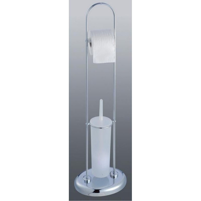 PIANTANA PER BAGNO PORTAROTOLO/PORTASCOPINO ACCIAIO CROMATO CM.85 PIANTANA PER BAGNO PORTAROTOLO/PORTASCOPINO ACCIAIO CROMATO CM.85