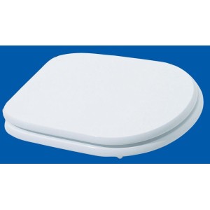 COPRIVASO WC BAGNO MOD.SINTESI IN LEGNO LACCATO BIANCO CM.35X46,5 SEDILE