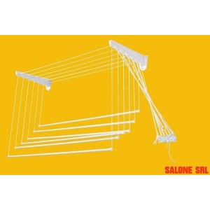 Stendibiancheria SALISCENDI IN RESINA A 6 FILI DA MM.120