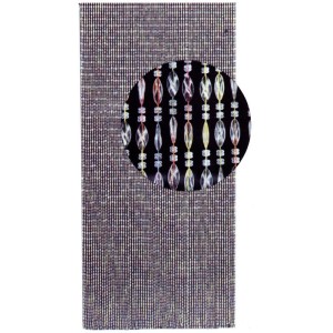 TENDA MOSCHIERA A CORALLO CM.125X240 CRISTALLO AMBRA  ZANZARIERA ANTI MOSCHE