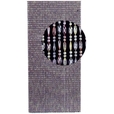 TENDA MOSCHIERA A CORALLO CM.125X240 CRISTALLO AMBRA  ZANZARIERA ANTI MOSCHE