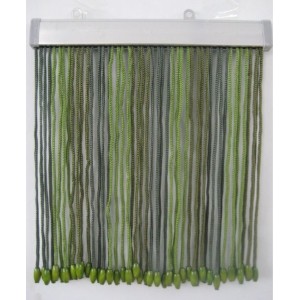 TENDA MOSCHIERA CORDONCINO CM.125X240 VERDE SCURO  ZANZARIERA ANTI MOSCHE