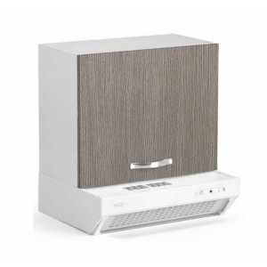 Mobile Sopracappa Cucina Pensile 1 Anta 60X30X49H FINITURA LARICE GRIGIO