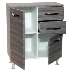 MOBILE BAGNO BASE ANTONELLA 2 ANTE 2 CASSETTI 66X33X80H  PALISSANDRO FRASSINATO