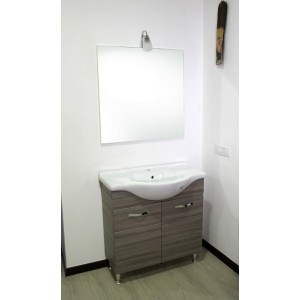 MOBILE BAGNO ANTONELLA CON LAVABO SPECCHIO E Illuminazione PALISSANDRO FRASSINATO