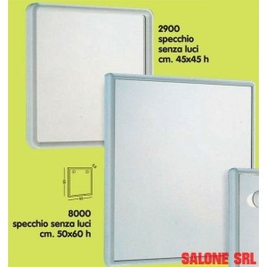 GEDY ART.2900 SPECCHIO 45X45 BIANCO SENZA LUCI ARREDO BAGNO