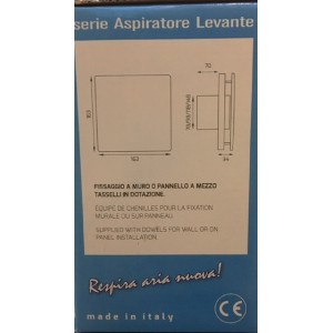ASPIRATORE ELETTRICO A MURO FUMO ODORI ELEGANCE AUTOMATICO PER CUCINA BAGNO